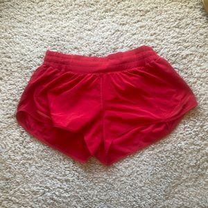 Lululemon Hotty Hot Shorts 2.5” Dark Red